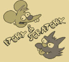 Itchy & Scratchy in Miniature Golf Madness