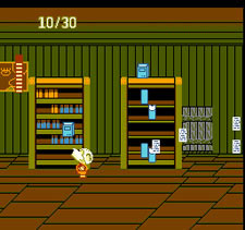 Splatterhouse Wanpaku Graffiti - Sub-Boss - Possessed Bookcase