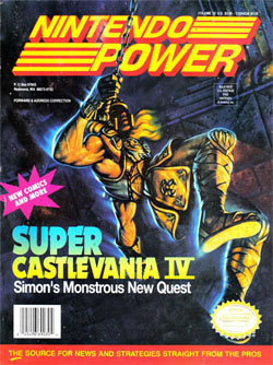 Nintendo Power January 1992: Super Castlevania IV