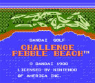 Bandai Golf: Challenge Pebble Beach