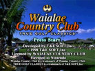 Waialae Country Club: True Golf Classics