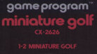 Miniature Golf\