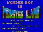 Wonder Boy in Monster Land